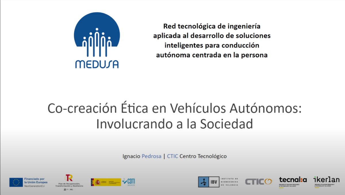 redmedusanet's tweet photo. CTIC organiza el webinar "Co-creación Ética en Vehículos Autónomos: Involucrando a la Sociedad".

Conoce más sobre este webinar: 👉 https://t.co/GDJeYiEZy4

hashtag#MedusaNetwork hashtag#innovación hashtag#vehículoautónomo hashtag#webinar https://t.co/VWc04VYMs5