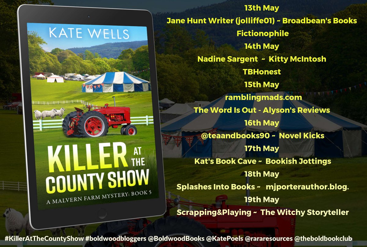 Annarella (@annarella) on Twitter photo #blogtour #cozymystery #boldwoodbloggers Killer at the County Show by Kate Wells <a href="/BoldwoodBooks/">Boldwood Books</a> Thoroughly enjoyed every moment danzasullacqua.wordpress.com/2025/05/18/kil… <a href="/rararesources/">Rach RandomResources</a> #blogtour #cozymystery #boldwoodbloggers Killer at the County Show by Kate Wells <a href="/BoldwoodBooks/">Boldwood Books</a> Thoroughly enjoyed every moment danzasullacqua.wordpress.com/2025/05/18/kil… <a href="/rararesources/">Rach RandomResources</a>