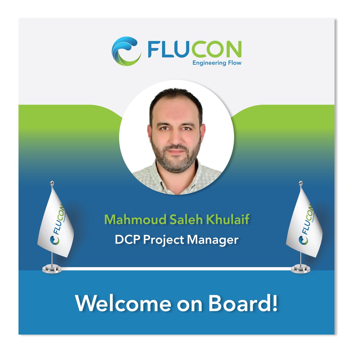 A warm welcome to Mahmoud Saleh Khulaif, our new DCP Project Manager! Great to have you with us at FLUCON
