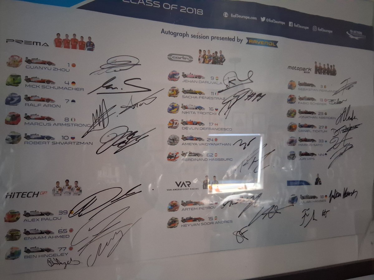 Have this poster above my desk. To the various successes by drivers, one can also add another Indy 500 polesitter. 2018 Euro F3 was a strong generation <a href="/PREMA_Team/">PREMA</a> <a href="/ShwartzmanRob/">Robert Shwartzman</a> <a href="/marcussimm/">Marcus Simm</a>