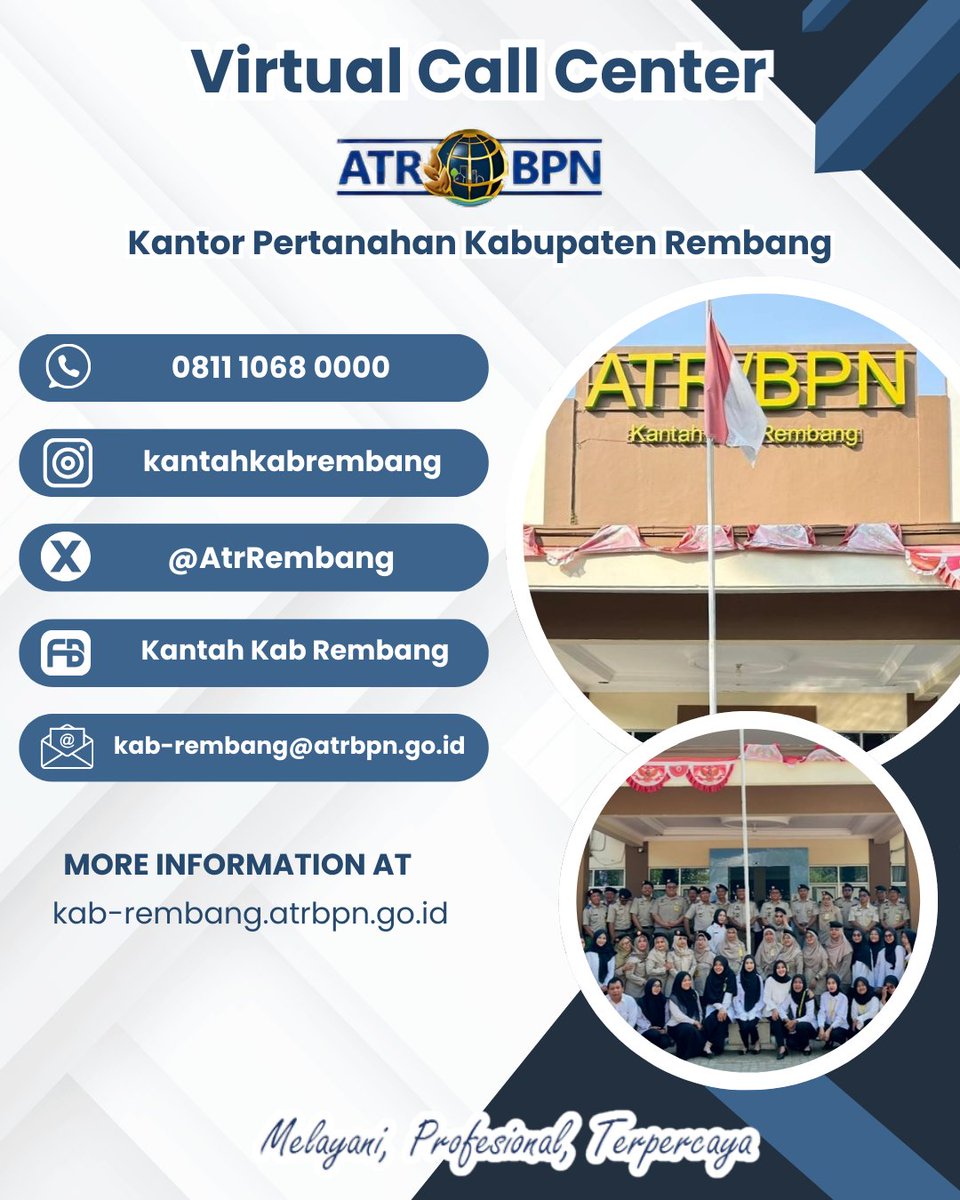 AtrRembang's tweet photo. Dalam upaya mempercepat legalisasi aset masyarakat, Tim PTSL (Pendaftaran Tanah Sistematis Lengkap) Tahun Anggaran 2025 yang dipimpin oleh Amrianto Samad menggelar kegiatan sosialisasi program PTSL di Balai Desa Ngemplak, Kecamatan Lasem.
#PTSL
#KantahKabRembang https://t.co/bGa4wrdL8t
