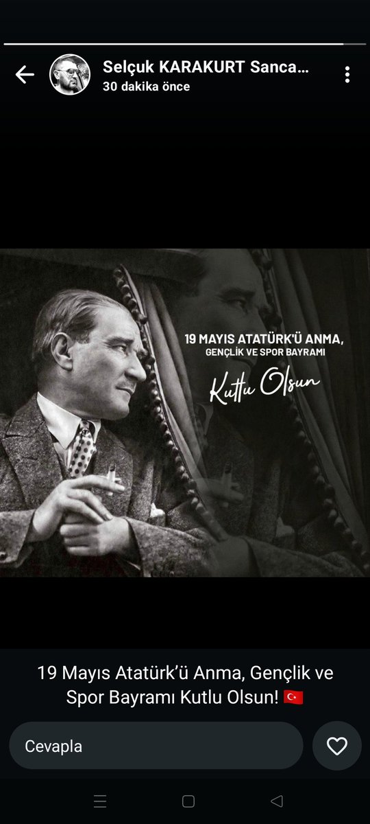ATATÜRK;
RABBİMİN TÜRK ULUSUNA BAHŞETTİĞİ EN BÜYÜK KAHRAMANLARDANDIR.