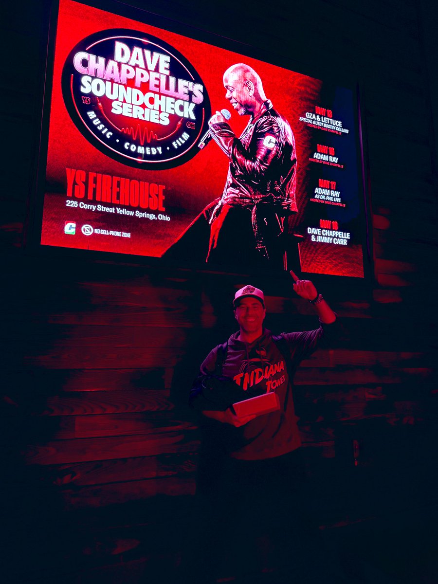 Adam Ray (@adamraycomedy) on Twitter photo What a weekend Yellow Springs, OH🤘
Thanks to all the fans that came & SOLD OUT 3 shows. Dave was the perfect host, the staff was incredible, and the crowds were as hot as it gets😎Go support The Firehouse. <a href="/DaveChappelle/">David Chappelle</a> What a weekend Yellow Springs, OH🤘
Thanks to all the fans that came & SOLD OUT 3 shows. Dave was the perfect host, the staff was incredible, and the crowds were as hot as it gets😎Go support The Firehouse. <a href="/DaveChappelle/">David Chappelle</a>