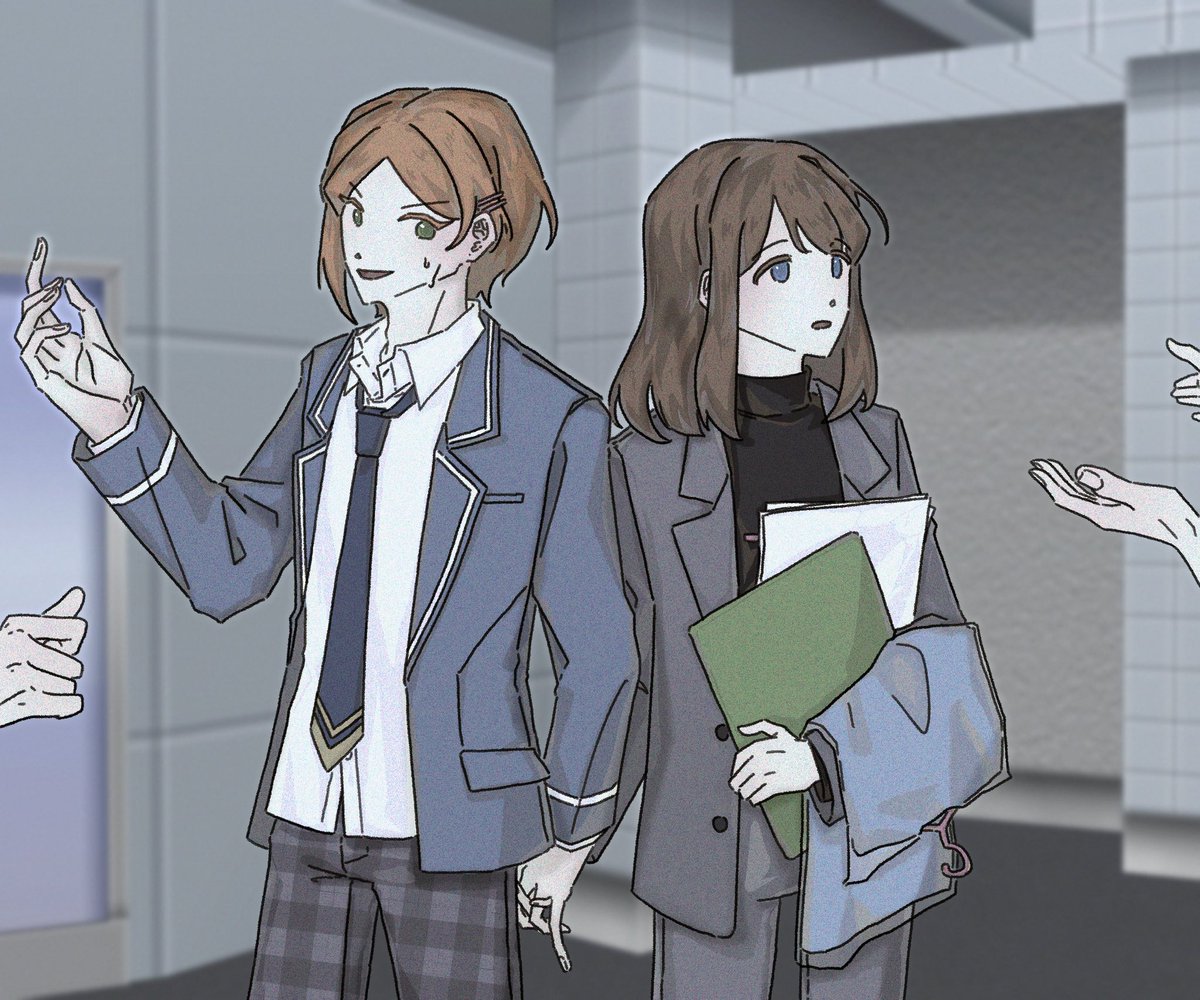 지인의 애정 cp를 그렸어요 :)