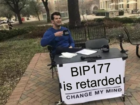 AlexesNakamoto's tweet photo. 1/
BIP 177 is making waves - and not the good kind.
This thread sums up what the majority of Bitcoiners are saying:

Confusing. Unnecessary. Damaging.

Let’s break down the community’s feedback on why this proposal is so hated. 🧵👇 https://t.co/k4rVGqXmzX