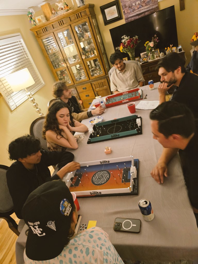 <a href="/binhoboard/">Biñho Board</a> had a tournament at the house. Good time had by all ⚽️