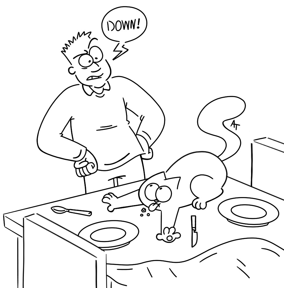 Silly lil Simon's Cat doodle just for the funsies. 
:P