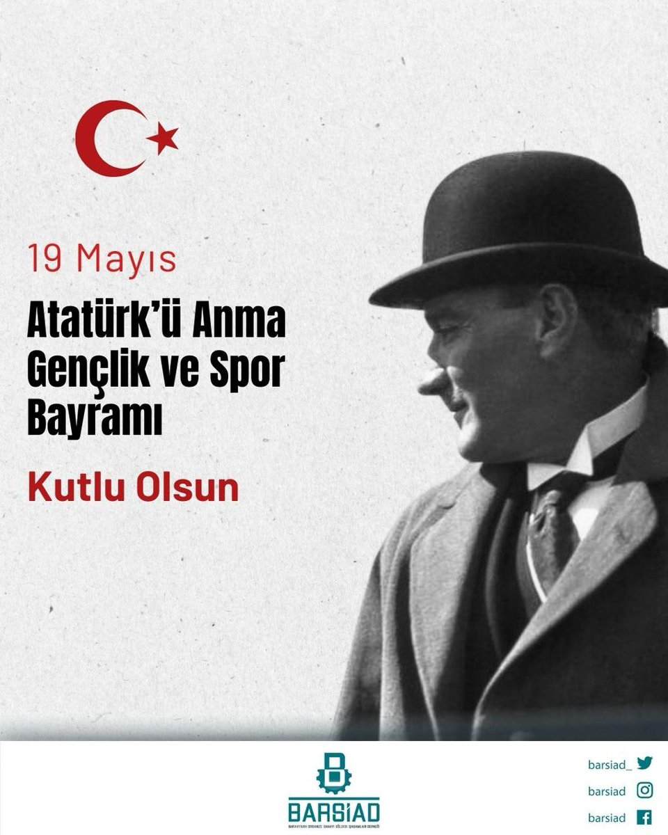 Ulusal birliğimizin ve bağımsızlık irademizin somutlaştığı 19 Mayıs Atatürk'ü Anma, Gençlik ve Spor Bayramı'nı kutluyor; Gazi Mustafa Kemal Atatürk ve mücadele arkadaşlarını minnetle yâd ediyoruz