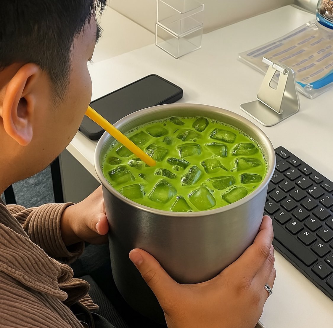 0NJEONG's tweet image. i matcha love you