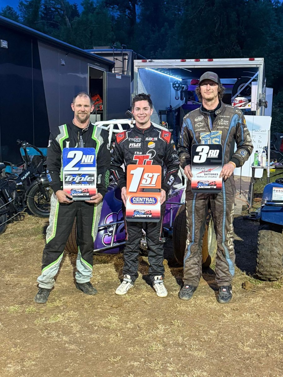 Way to go NW Focus Midgets Series this weekend, all three drivers on podium both Friday and Saturday nights are racing Triple X chassis.  Great job guys and Teams.
#RaceHard #TeamTripleX #TripleXWIN