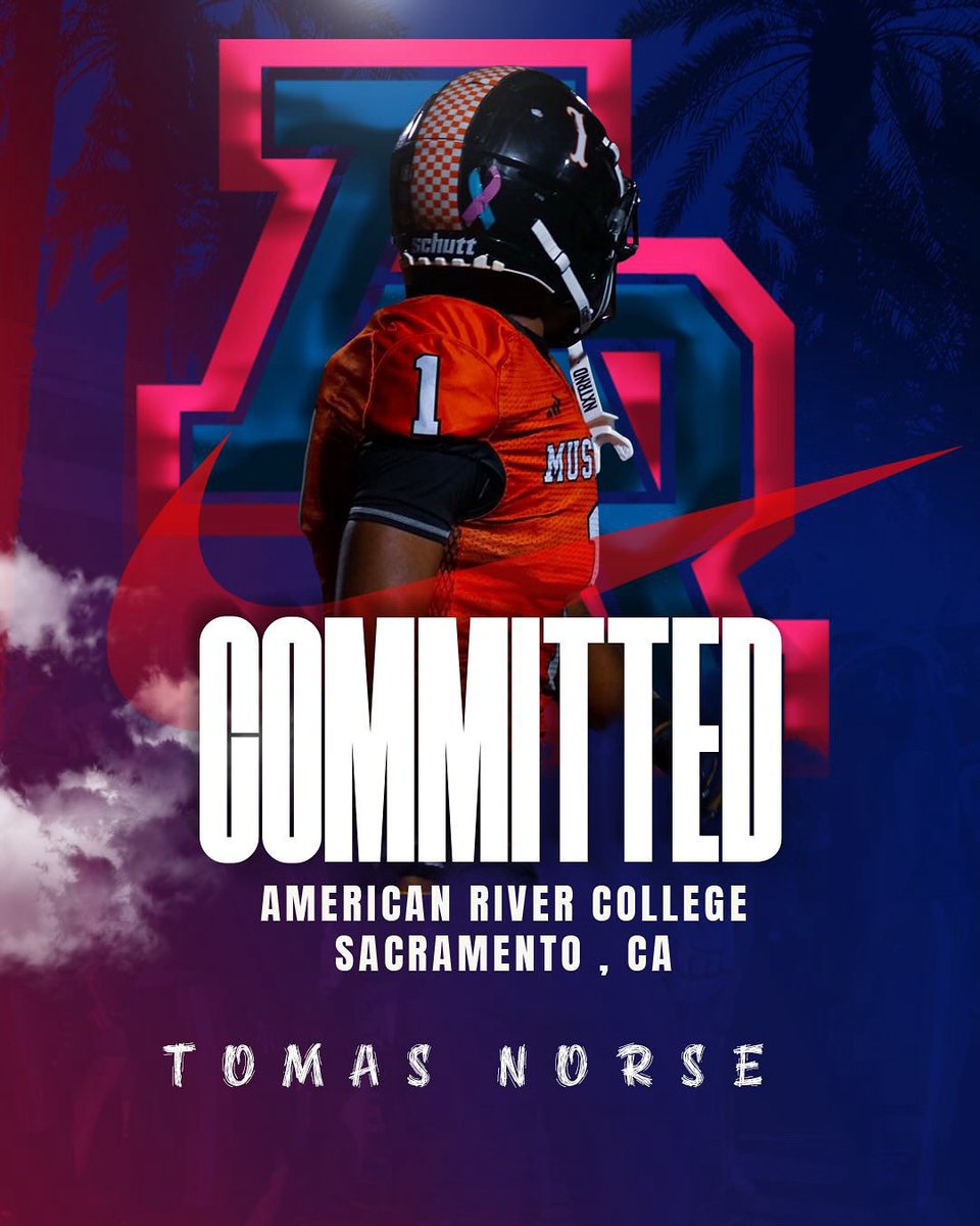 Tomas Norse (@tomasnorseee) on Twitter photo After much prayer and consideration,I’m blessed to announce that I am committed to American River College. I want to thank every coach who has poured into me, believed in me, and helped shape me into the man and athlete I am today. <a href="/ARCBeaverBall/">American River College Football</a> <a href="/WRCoachMoore/">Coach Marlon Moore</a> <a href="/Coach_Ohout/">Coach O</a> After much prayer and consideration,I’m blessed to announce that I am committed to American River College. I want to thank every coach who has poured into me, believed in me, and helped shape me into the man and athlete I am today. <a href="/ARCBeaverBall/">American River College Football</a> <a href="/WRCoachMoore/">Coach Marlon Moore</a> <a href="/Coach_Ohout/">Coach O</a>