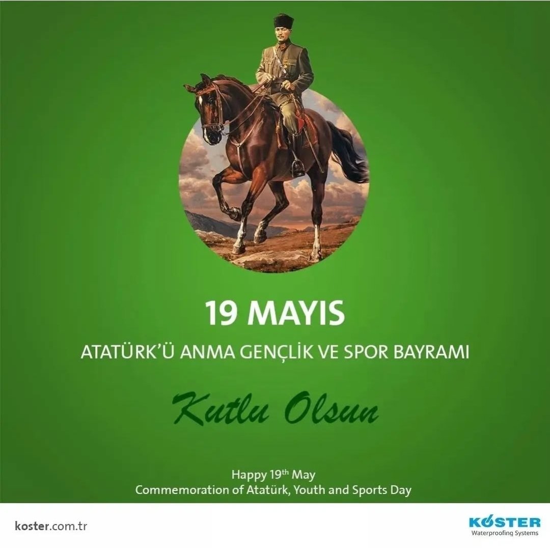 kosteryapi's tweet photo. 19 Mayıs Atatürk'ü Anma, Gençlik ve Spor Bayramı Kutlu Olsun #19Mayıs https://t.co/iTne3yxaLo