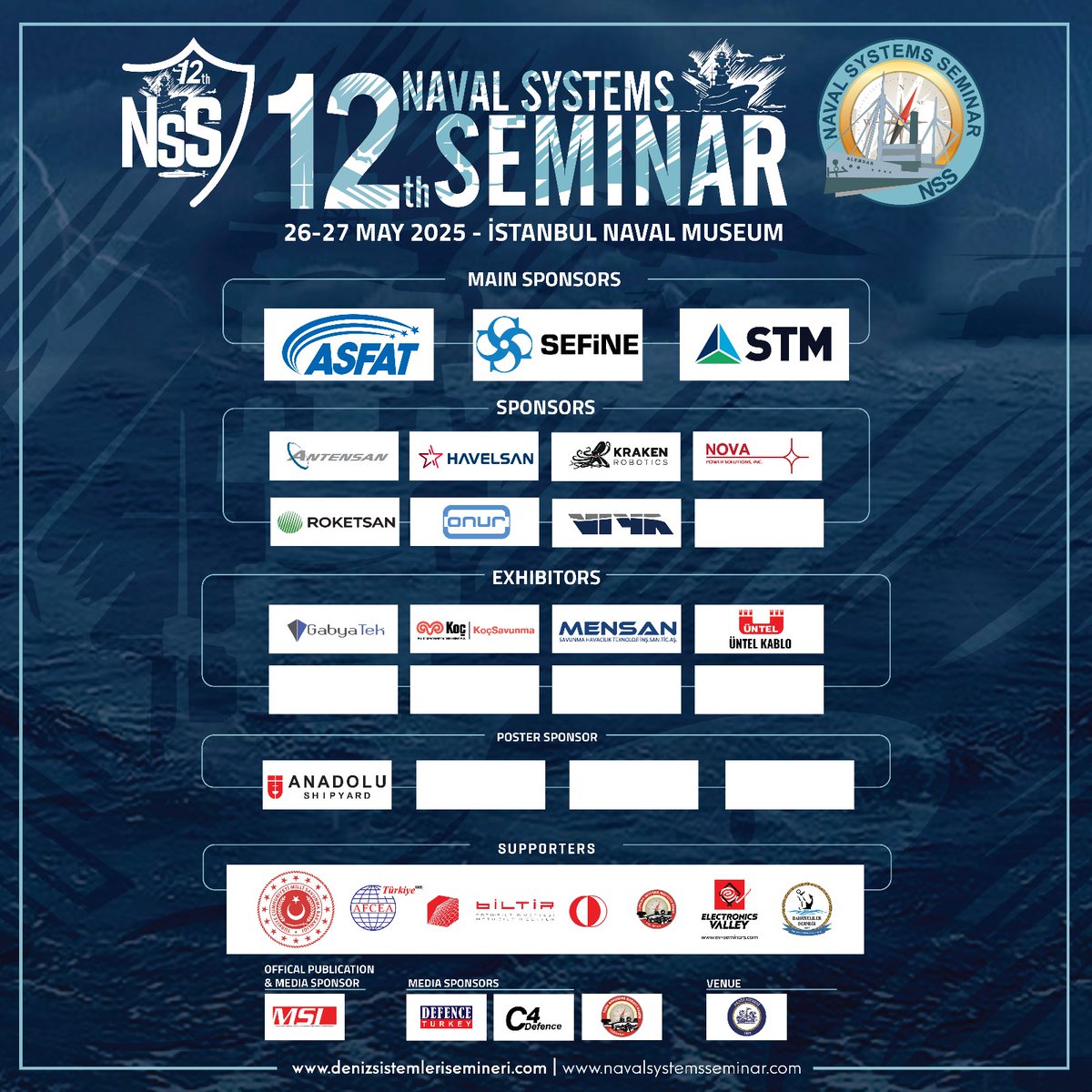 NSSankara's tweet photo. Welcome KRAKEN Robotics 👋 👏🤝
 
Kraken Robotics has become SPONSOR of 12th Naval Systems Seminar (26-27.05.25). 

Joint to the sponsors / exhibitors of 12th NSS a.s.a.p. 

Registration: https://t.co/z0ItELKsAB &amp; Sponsorship: navalsystemsseminar@gmail.com 🔊 https://t.co/FD1nLSXm1C