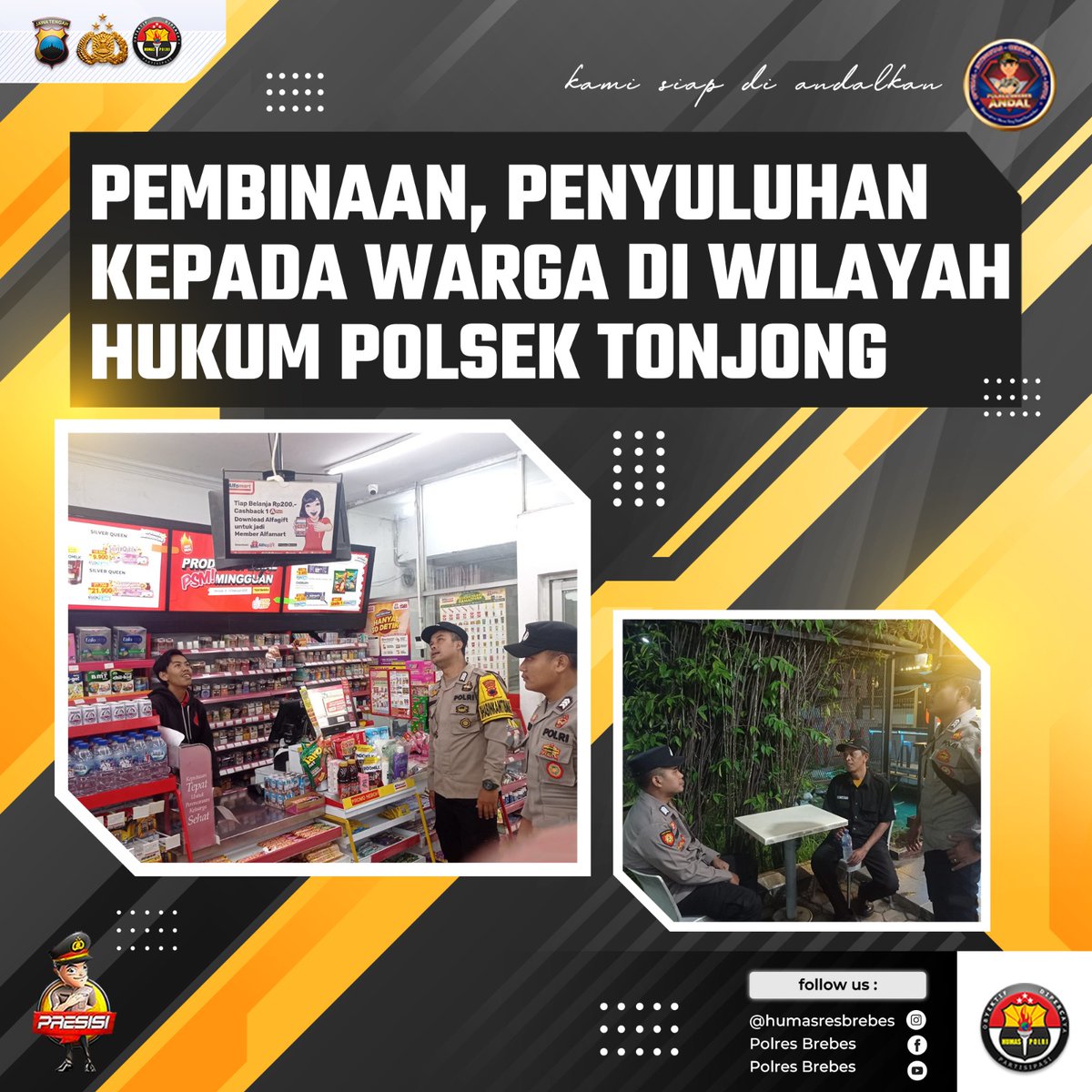 harefalbrn_'s tweet photo. PEMBINAAN, PENYULUHAN KEPADA WARGA DI WILAYAH HUKUM POLSEK TONJONG

@divisihumaspolri
@humas_poldajateng

#polresbrebes
#polresbrebeshebat
#bhabinkamtibmas
#humaspolri
#polriuntukindonesia
#polrihadir
#polisiindonesia
#PolriPresisi
#brebeshariini https://t.co/eTf1loIAIx
