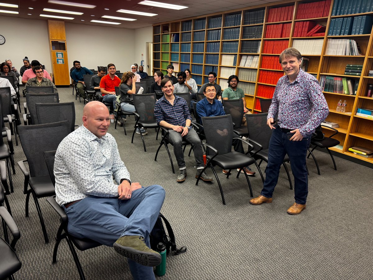 TambarLab's tweet image. Thank you @ambeedinfo for sponsoring the 2025 UTSW-Ambeed Symposium on Synthesis! We had a great time hosting Christopher Vanderwal @UCIrvine and Regan Thomson @NUChemistry. And we heard a great seminar from Ankush Banerjee of Myles Smith’s Lab @UTSWMedCenter @UTSWScience.