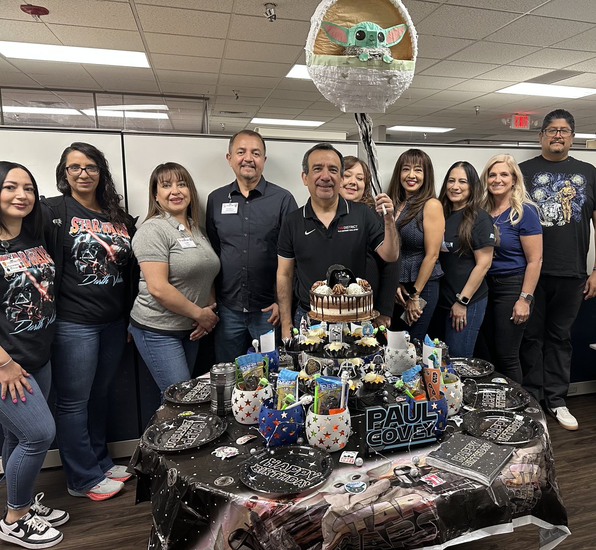 Paul Covey (@pacovey) on Twitter photo Thank you to my "One With The Force" Department for the great birthday celebration! With El Paso resembling Tatooine lately (IYKYK), it couldn't have been more fitting. Fortunate to work with a fun and supportive group, I am! <a href="/YsletaISD/">Ysleta ISD</a> #YISDFSP Thank you to my "One With The Force" Department for the great birthday celebration! With El Paso resembling Tatooine lately (IYKYK), it couldn't have been more fitting. Fortunate to work with a fun and supportive group, I am! <a href="/YsletaISD/">Ysleta ISD</a> #YISDFSP