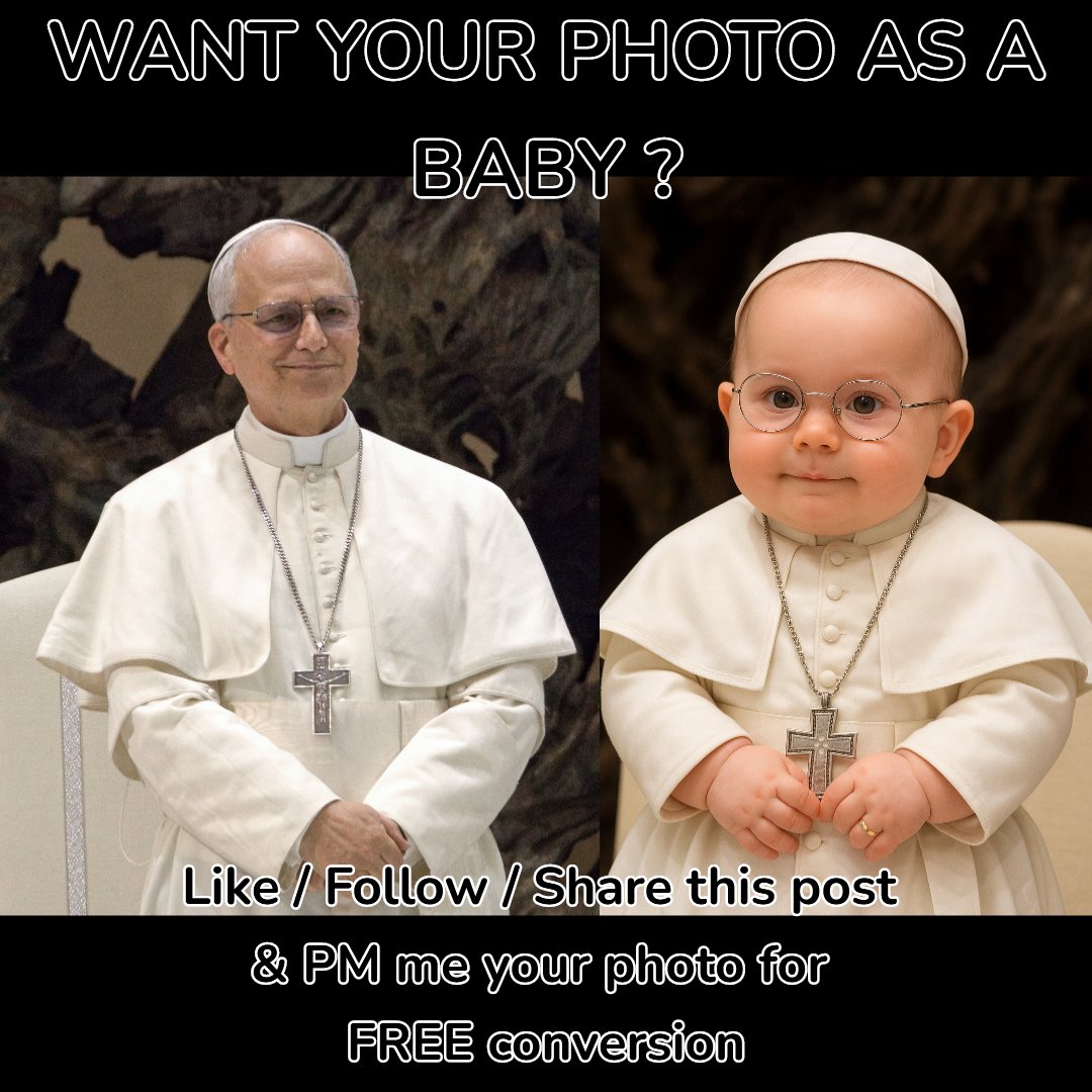 #digitalartist #digitalart #stablediffusion #ai #aiart #aiartwork #aiartcommunity #nft #nftcommunity #bing #chatgpt4 #nightcafe #dalle3 #klingai #krea #flux #flux11

Do you want your photo as a baby ?

Like / Follow / Share this post &amp; PM me your photo for a FREE conversion