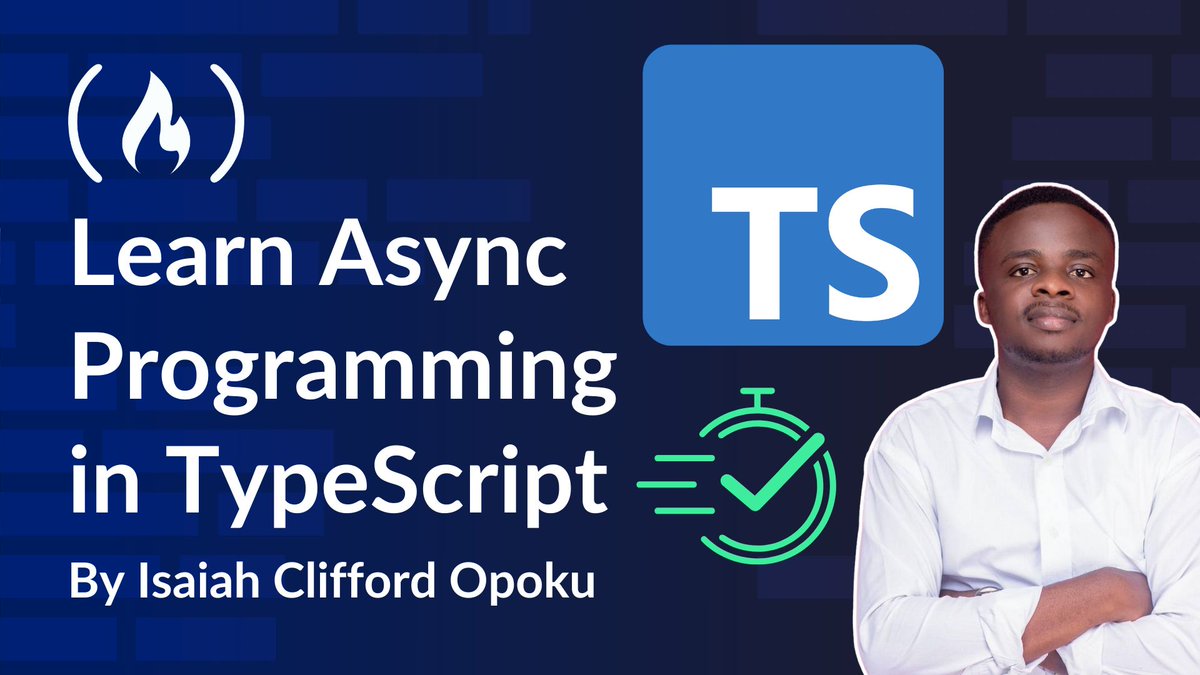 freeCodeCamp.org (@freecodecamp) on Twitter photo Asynchronous programming lets some code run in the background while other code continues to execute.
And in this in-depth guide, <a href="/Clifftech_Dev/">Isaiah Clifford Opoku</a> explains how async programming works in TypeScript.
You'll learn how promises, async/await, and callbacks work and when to use each of Asynchronous programming lets some code run in the background while other code continues to execute.
And in this in-depth guide, <a href="/Clifftech_Dev/">Isaiah Clifford Opoku</a> explains how async programming works in TypeScript.
You'll learn how promises, async/await, and callbacks work and when to use each of