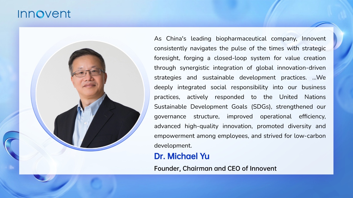 Innovent Released 2024 ESG Report, Underscoring Commitment to Sustainable Development and Global Innovation en.prnasia.com/releases/apac/…