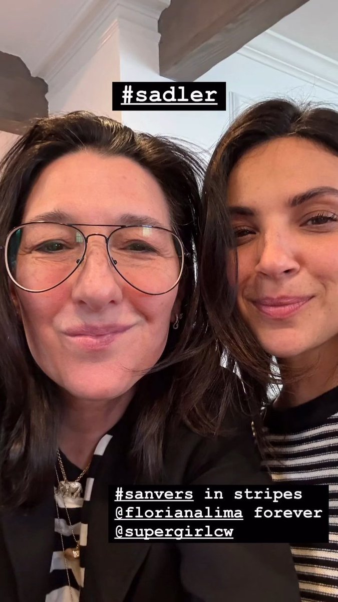 "#sanvers in stripes. <a href="/florianalima/">Floriana Lima</a> forever"

[📸 IG: <a href="/AliAdler/">@aliadler ➡️</a>]
