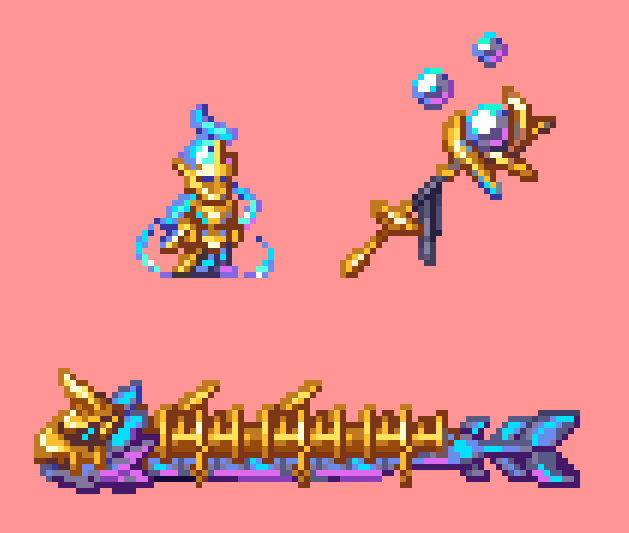dev_generic's tweet image. Some more resprites! Stardust armor this time!