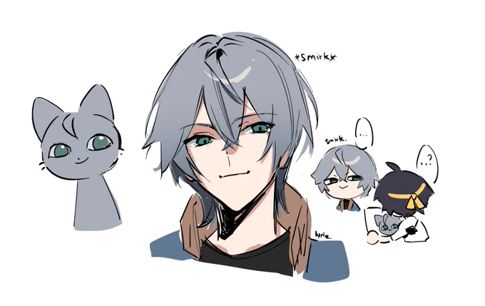 something about wisecat's eyebags make him look hella sus 