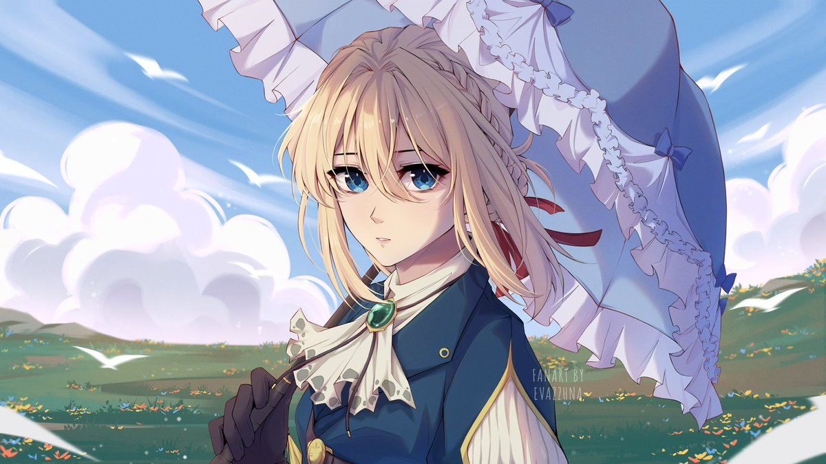 evazzhna's tweet photo. Violet Evergarden Fanart💙
She is very beautiful, but I think I drew her eyes too big :D
#illustration #artwork https://t.co/FHY49XBV2K