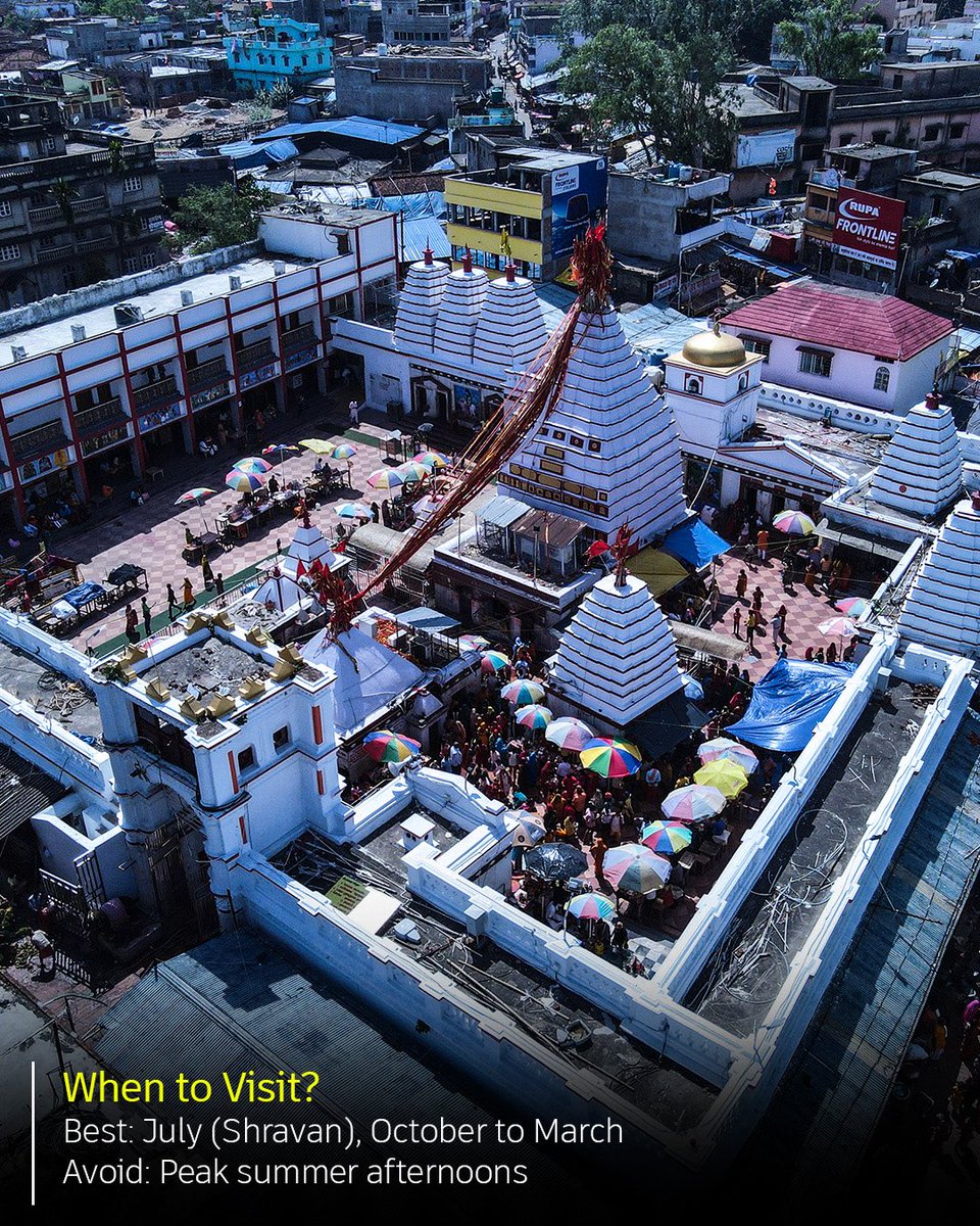 VisitJharkhand's tweet photo. Basukinath Temple in Dumka – a sacred stop after Baidyanath Dham.
Two temples, one spiritual journey.
#OneDistrictOneGem #DekhoHamraJharkhand #Basukinath
@HemantSorenJMM https://t.co/PFVvJqeseL