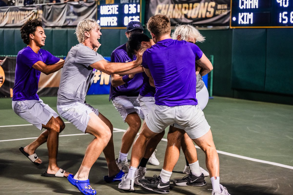NCAA Tennis (@ncaatennis) on Twitter photo Congratulations to <a href="/TCUMensTennis/">TCU Men's Tennis</a> on another fantastic season and back-to-back national title match appearances! π
#NCAATennis Congratulations to <a href="/TCUMensTennis/">TCU Men's Tennis</a> on another fantastic season and back-to-back national title match appearances! π
#NCAATennis