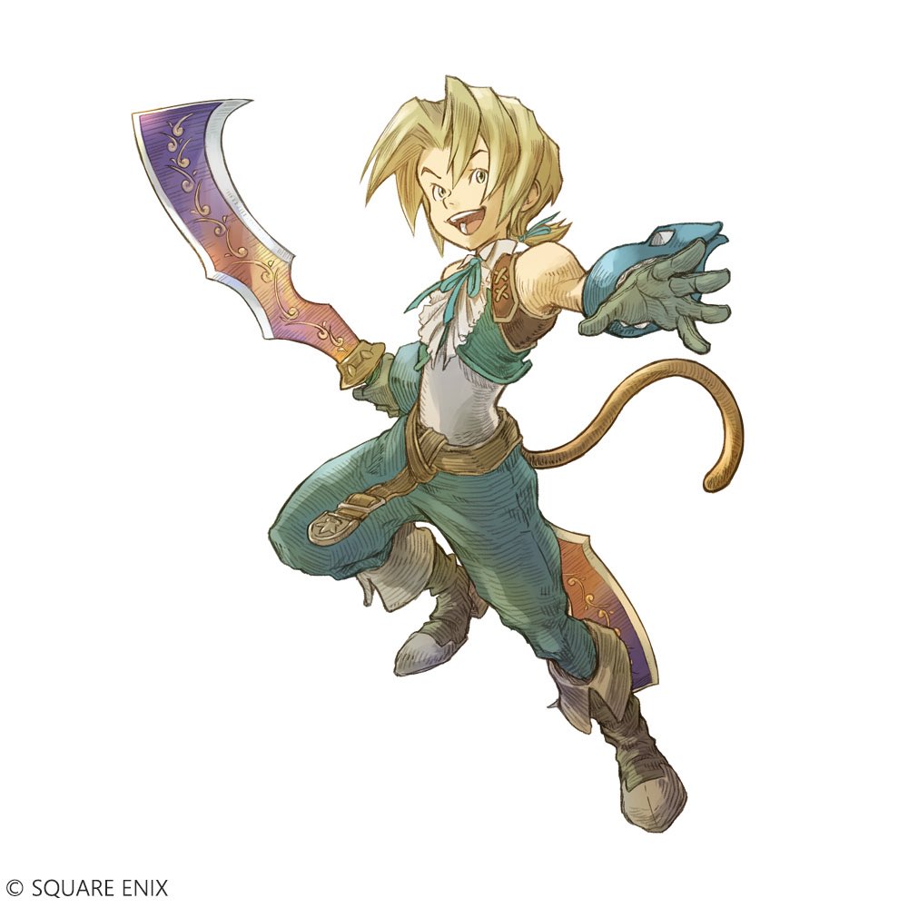 aitaikimochi's tweet photo. The FF9 25th Anniversary site updated with individual character art of Zidane, Garnet, Vivi, and Steiner, SURELY THIS MEANS SOMETHING…RIGHT…? 🥺 https://t.co/0KkNZYdGmH