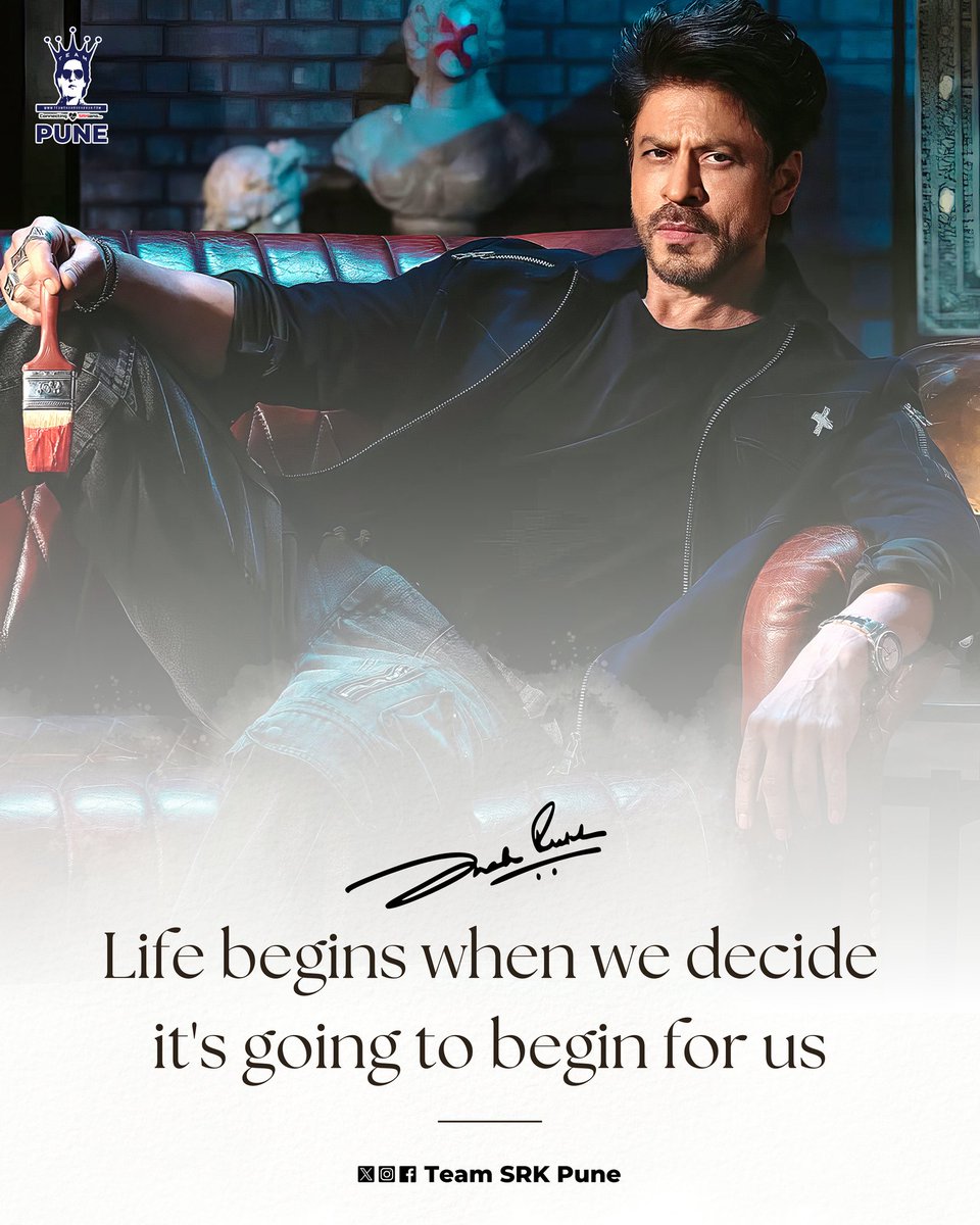Starting the week with some #MondayMotivation by the man himself ❤️

#ShahRukhKhan #SRK #Bollywood #Pune #King #MondayBlues #MondayMorning #Motivation #Inspiration