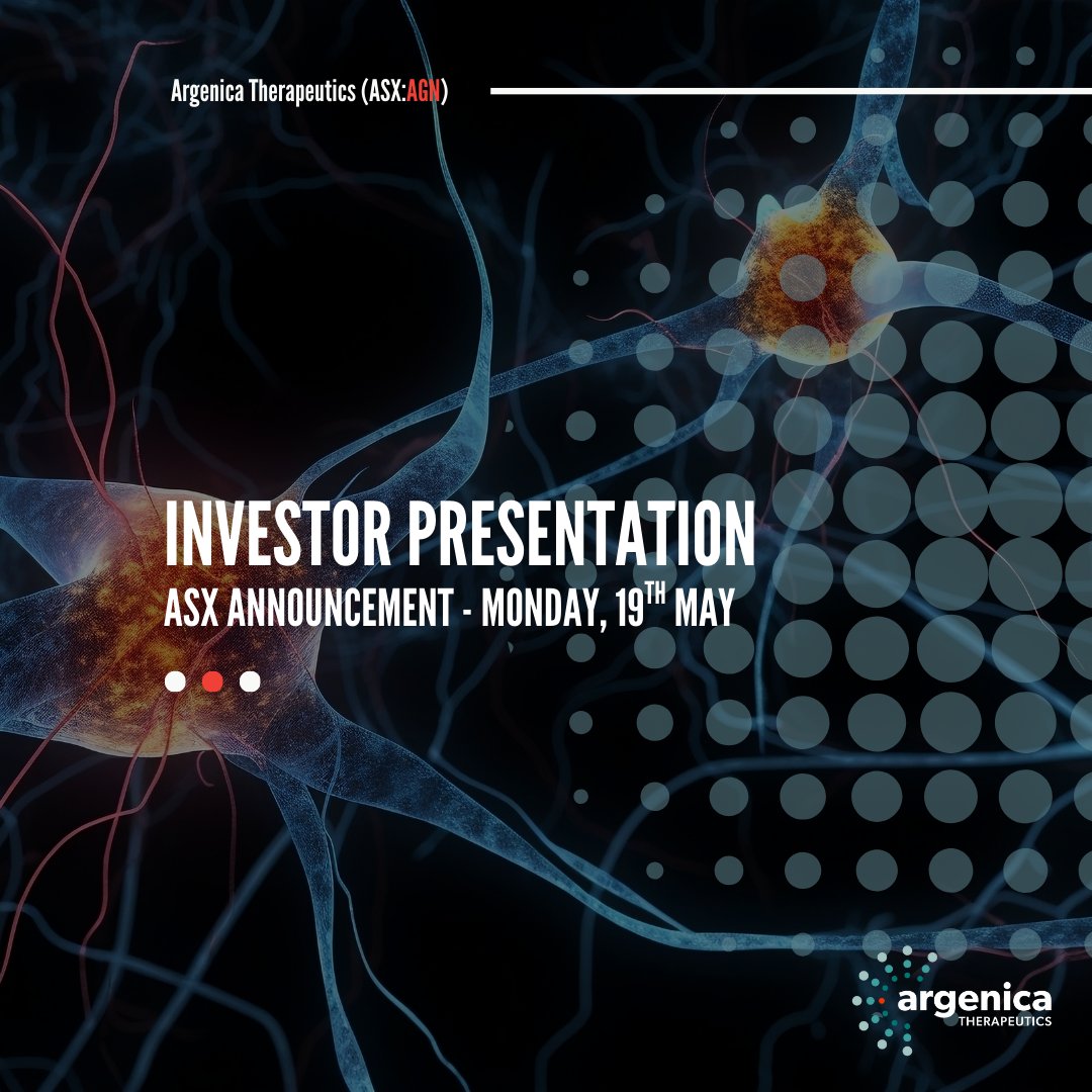 This morning, #AGN released our latest Investor Presentation. Find the latest information, including:

✅ Ischaemic stroke trial update
✅ The opportunity for ARG-007 in other indications
✅ Investment highlights

Download your copy here ➡️ bit.ly/43mU9ue