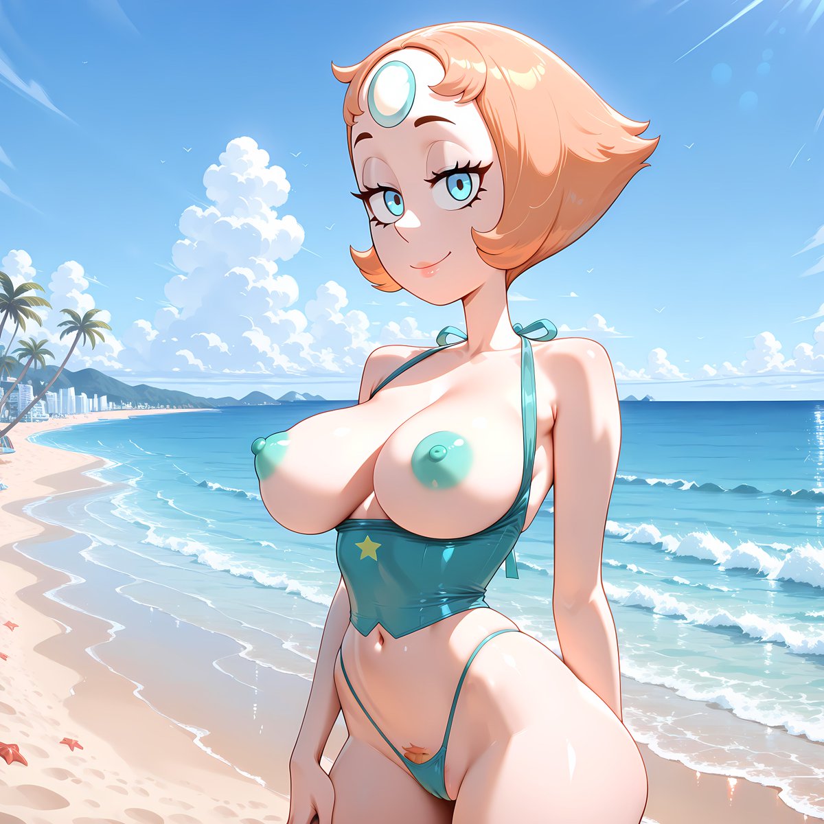 Con este calor se antojaba un set playero.
With this heatwave a beach image set is a must.

AI: Stable Diffussion                      
UI: Forge    
Base model / Modelo Base: Illustrious
*Because of the heatwave, I can only gen at nightime...*