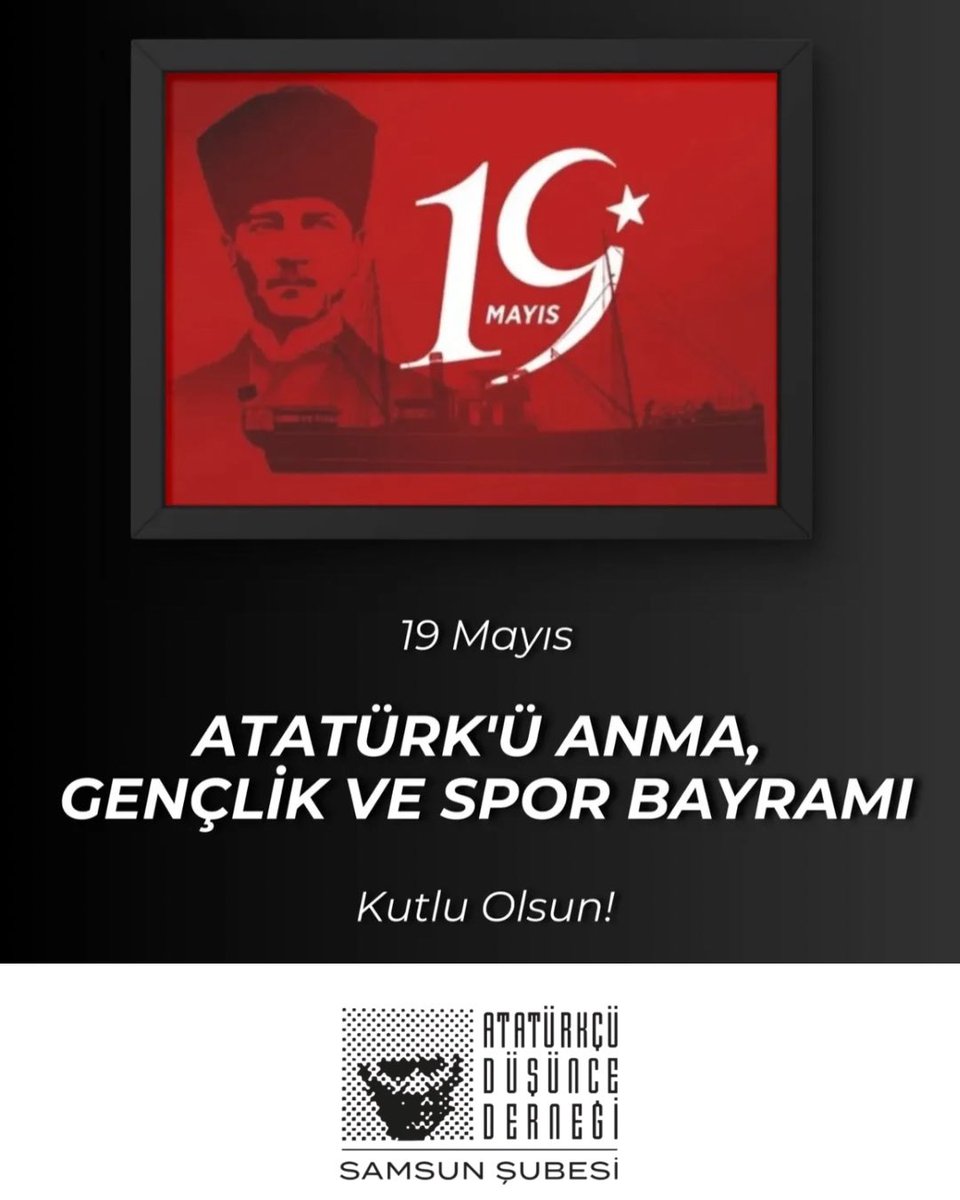 add_samsun's tweet photo. 🇹🇷 19 Mayıs 1919, bağımsızlığa atılan ilk adımdır!

Büyük Önder Gazi Mustafa Kemal Atatürk’ün Samsun’dan yaktığı kurtuluş meşalesi, ilelebet sönmeyecek.

Ey Türk gençliği! Emanetin, fikrin, devrimlerin ve Cumhuriyet sonsuza dek yaşayacak!

#19Mayıs
#AtatürküAnmaGençlikveSporBayra https://t.co/xJW9wdIRGT