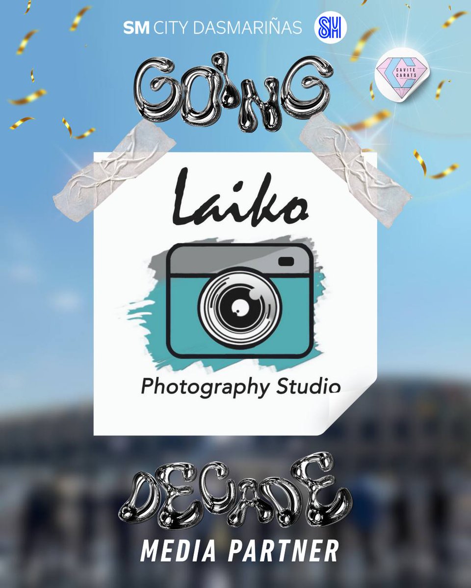 cvt_caratsph's tweet photo. Making #GoingDecade extra special with our official Media Partner, Laiko Photography Studio! ππ·
See you on D-Day!
#CaviteCaratsPH #EverythingsHereAtSM #FeelGoodAtSMDasma #DASHinDasma https://t.co/MbTBg8v7LI