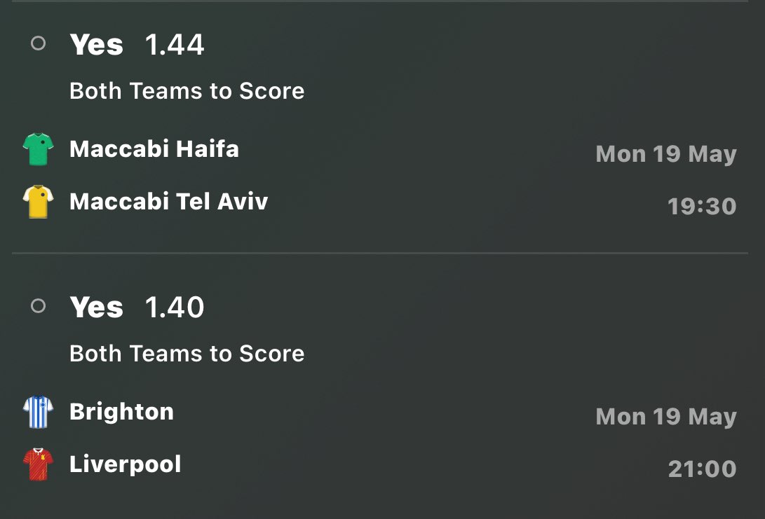 FootBetting03's tweet photo. 🇮🇱Haifa have seen BTTS in last 4/5. Tel Aviv have seen it in last 7. Tel Aviv scored in 25/26. Haifa scored in 17/18

🏴󠁧󠁢󠁥󠁮󠁧󠁿Brighton have seen BTTS in last 8/10. Liverpool have seen it in last 6/8. Brighton scored in last 11/12 while Lpool scored in last 32 https://t.co/r6bLCDzrgu