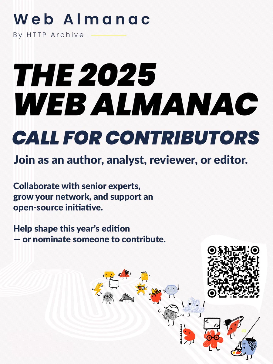 Call for contributors for the Web Almanac 2025