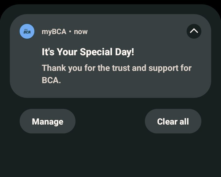 harigation's tweet photo. Wow, ada notif BCA kirain transferan masuk https://t.co/xTO4Pnqbij