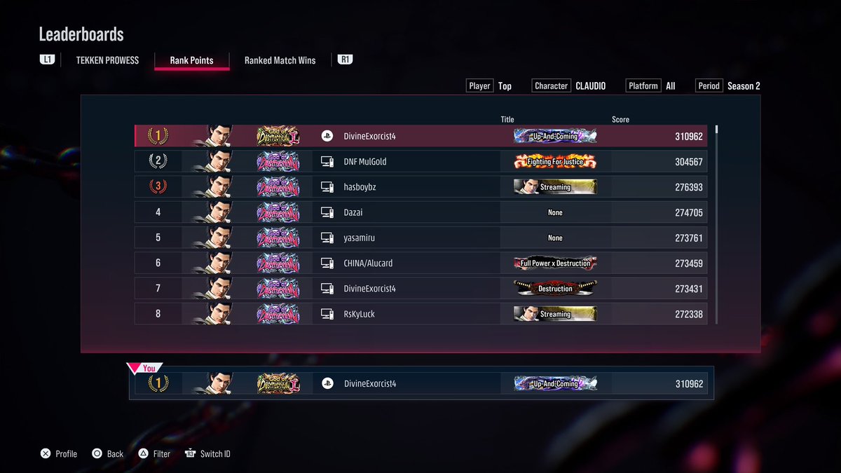 We reached it and positioned ourselves as the first Claudio GoD1, I must say that it was very exhausting and heavy since the range is too long, but with dedication everything is possible.

Ggs! ❤️
