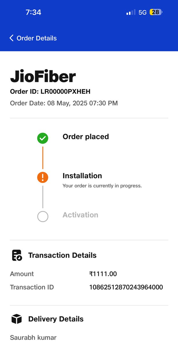 samar_saurav's tweet photo. @JioCare @reliancejio 
It’s been 10 days since I filed an online complaint about Jio Fiber, but no one has responded yet.
Now that I’ve come to the service center, even here there’s a delay.
Please help! https://t.co/0JWopQjygH