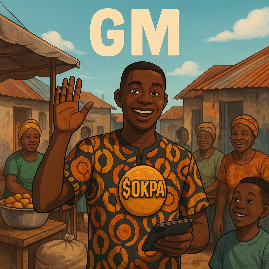 OkpaCoin's tweet photo. GM from the trenches!
$OKPA dey greet una this blessed morning 🌞.
Hope say you dey hustle well — because we go make am, one okpa at a time 💪🏾.
#OKPA
#MemeFi
#TrenchesToTheMoon
#CryptoNaija
#MemeCoin with #CulturalUtility https://t.co/YbDfQl3qyg