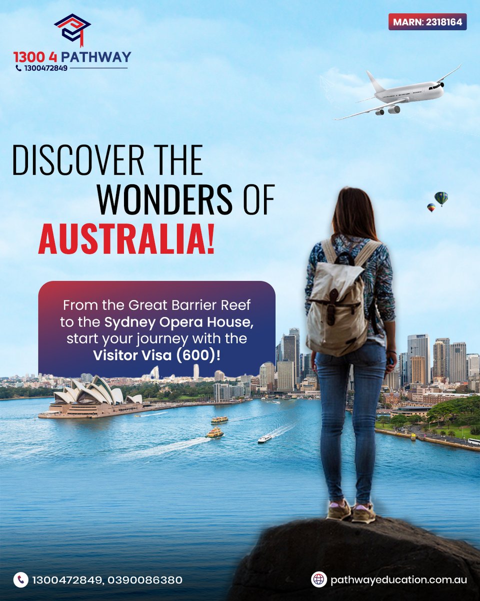 pathway_edu_au's tweet image. Discover the Wonders of #Australia!
From the Great Barrier Reef to the Sydney Opera House, start your journey with the #VisitorVisa600

🌐 cutt.ly/nrx0vArv
✅ MARN: 2318164

#VisaSubclass600 #VisitorVisa #TouristVisa #ImmigrationAgent #MigrationAgent #PathwayEducation