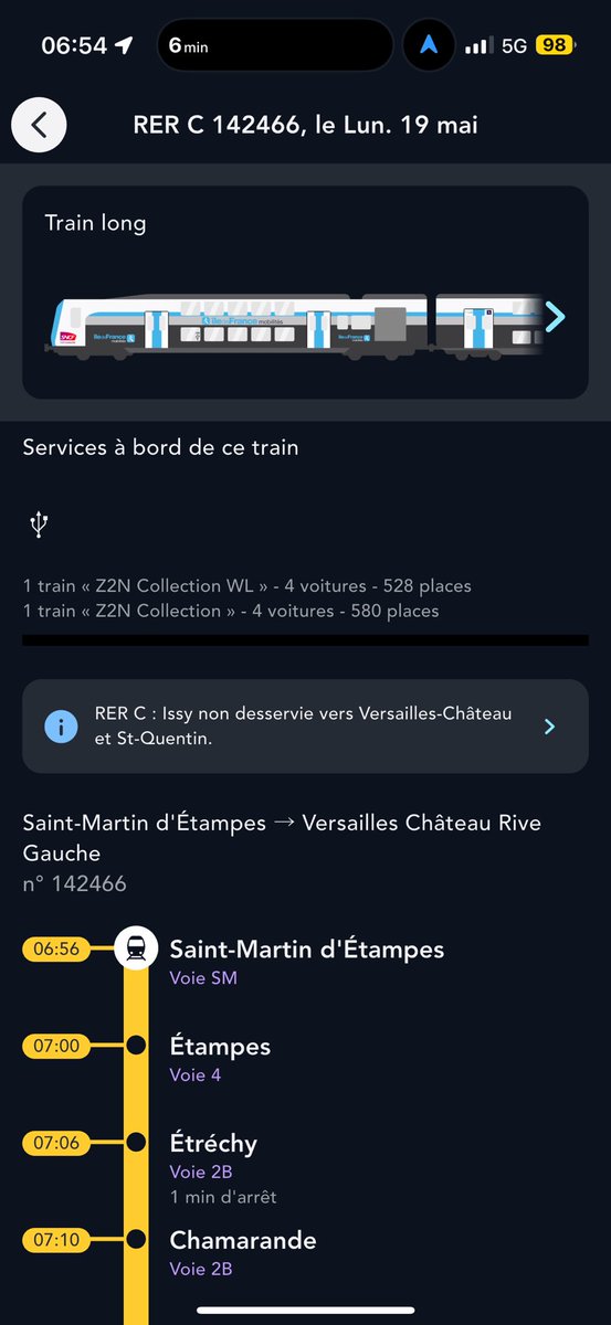 Bonjour <a href="/RERC_SNCF/">RER C</a> il manque le code mission à l’affichage pour le VETO 142466 ce jour (j’ai essayé de vous prendre en photo l’écran des départs à Brétigny sans succès 😅).