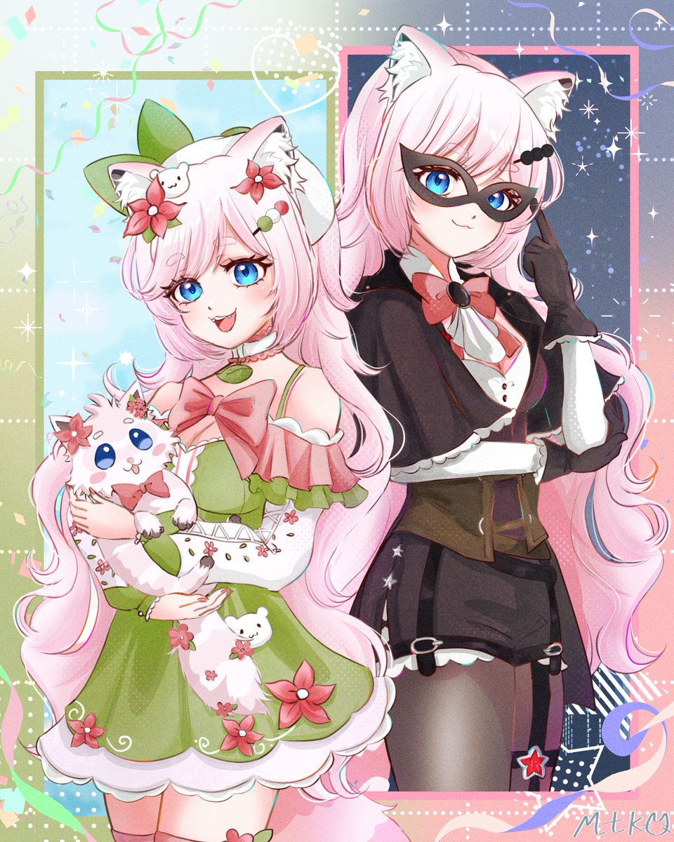 My entry for #momoillust2025 🌸🍡
Congratulations on 5K🎉🎊
#mochiiart #vtuber