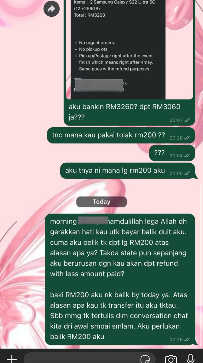 syervw's tweet photo. @anisaniesa dia guna mazhab mana tksure niess🤭🤭 kena fight utk duit sc pulak

mcmtu smua org boleh jadi ps, duduk rumah je lepastu inform cust brg tkda, tk refund sc😴😴 https://t.co/invc3s9f20