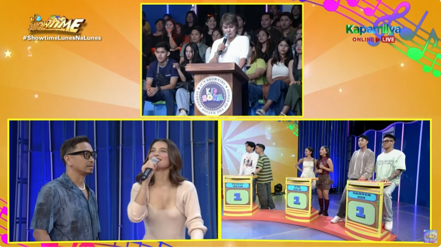 teachercars's tweet photo. @itsShowtimeNa For the win, Kuya Jhong and Anji! Thank you for having Anji po for #KidSona

ANJI SHOWTIME KIDSONA 
#AnjiSalvacion @anjisalvacion
#ShowtimeLunesNaLunes https://t.co/hJtu8cFMGU