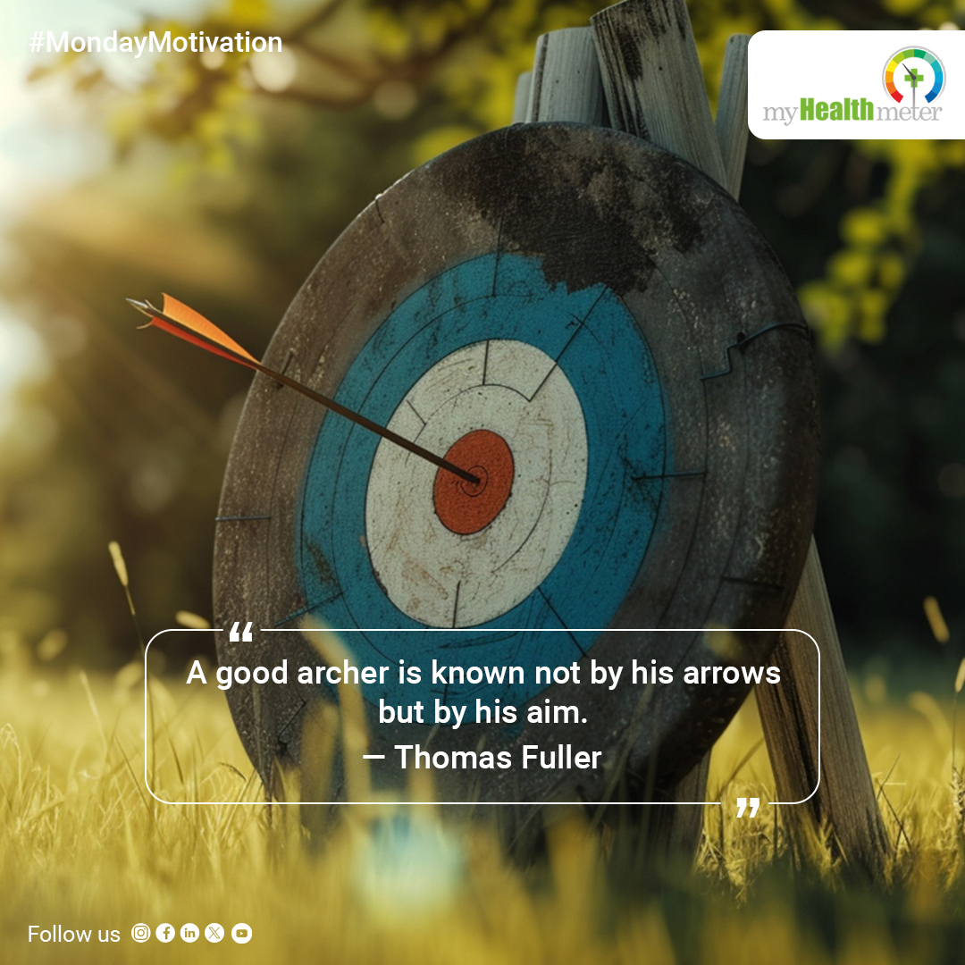 myHealthmeter's tweet photo. 🌄 A good archer is known not by his arrows but by his aim.
This week, focus your energy, refine your habits, and move with meaning.
🎯 Aim true. Live well.
#MondayMotivation #AimWithPurpose #MyHealthMeter https://t.co/4dDsyVQsVf