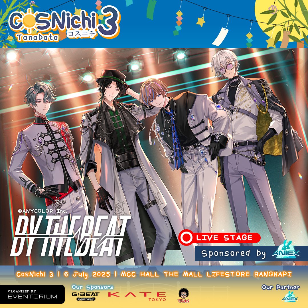 AniEx (@aniex_event) on Twitter photo 4 guys, 4 styles... Who will make your heart race the most? Come find out!
Join the fun with <a href="/ZealGinjoka/">Zeal Ginjoka 🍸🐍 NIJISANJI EN</a>, <a href="/Freo_2434/">Freodore💿📌NIJISANJI EN</a>, <a href="/Seible_2434/">Seible 💎👔 NIJISANJI EN</a> and <a href="/KaelixDebonair/">Kaelix Debonair 🎫🕶️ NIJISANJI EN</a> from the BY THE BEAT unit of NIJISANJI EN in <a href="/CosNichi/">CosNichi</a>!
Get ready and become a part of this Live House team!
#AniEx #CosNichi 4 guys, 4 styles... Who will make your heart race the most? Come find out!
Join the fun with <a href="/ZealGinjoka/">Zeal Ginjoka 🍸🐍 NIJISANJI EN</a>, <a href="/Freo_2434/">Freodore💿📌NIJISANJI EN</a>, <a href="/Seible_2434/">Seible 💎👔 NIJISANJI EN</a> and <a href="/KaelixDebonair/">Kaelix Debonair 🎫🕶️ NIJISANJI EN</a> from the BY THE BEAT unit of NIJISANJI EN in <a href="/CosNichi/">CosNichi</a>!
Get ready and become a part of this Live House team!
#AniEx #CosNichi