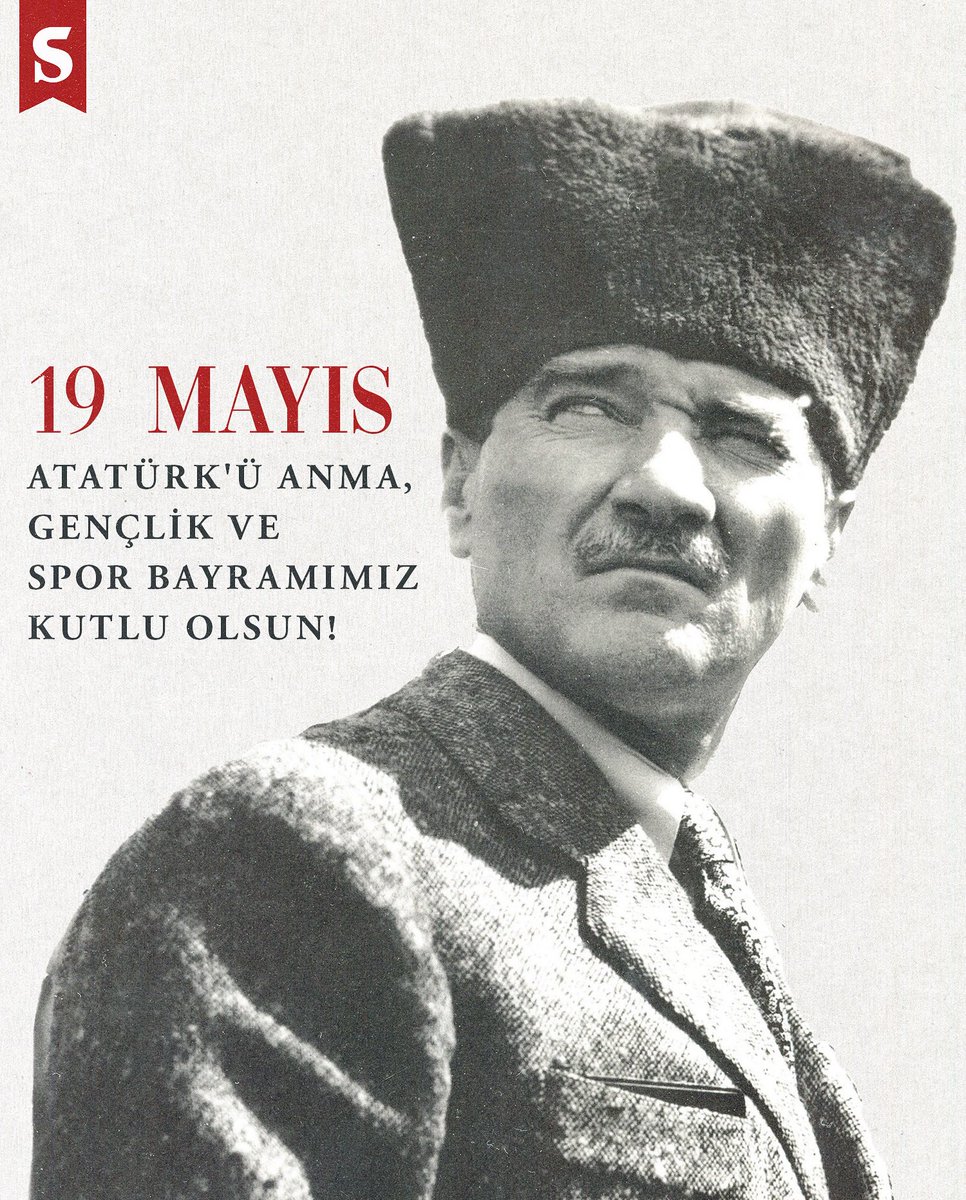 🇹🇷 19 Mayıs Atatürk'ü Anma, Gençlik ve Spor Bayramımız kutlu olsun!