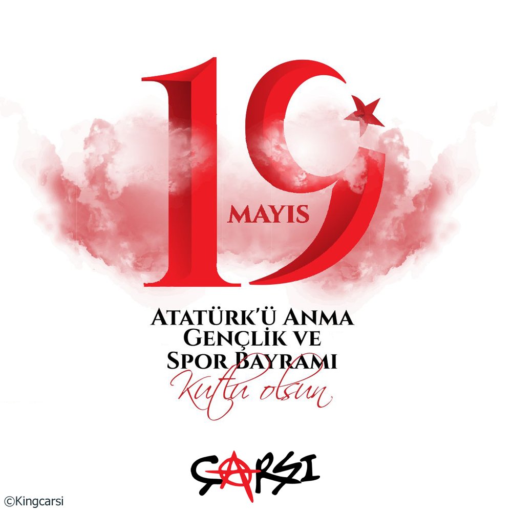 19 Mayıs Atatürk’ü Anma Gençlik ve Spor Bayramı kutlu olsun. 

#19Mayıs
